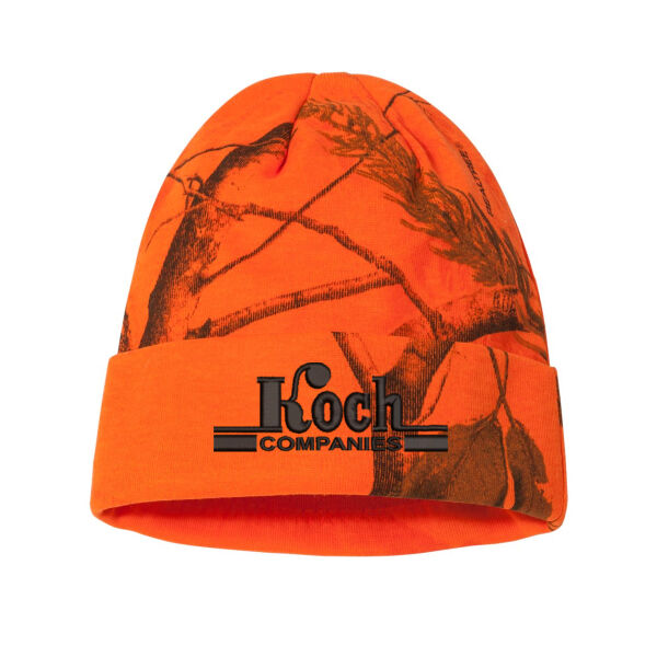 Kati - 12" Camo Knit Beanie - Embroidered Logo Thumbnail