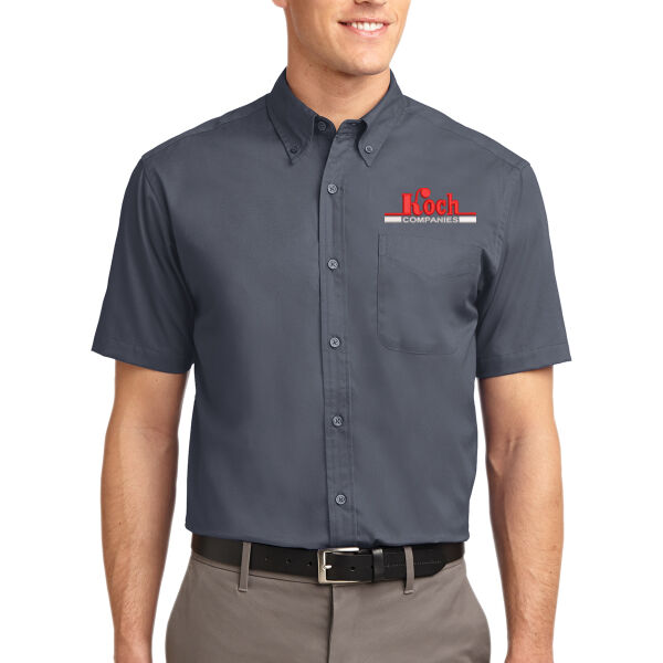 Port Authority® Tall Short Sleeve Easy Care Shirt - Embroidered Logo Thumbnail