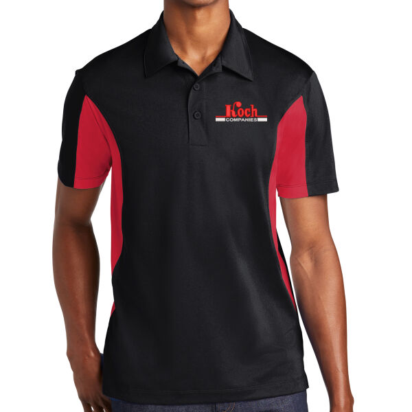 Sport-Tek® Tall Side Blocked Micropique Sport-Wick® Polo - Embroidered Logo Thumbnail