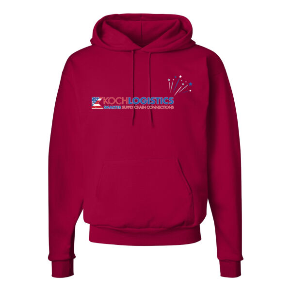Hanes - Ecosmart® Hooded Sweatshirt - Printed Logo Thumbnail