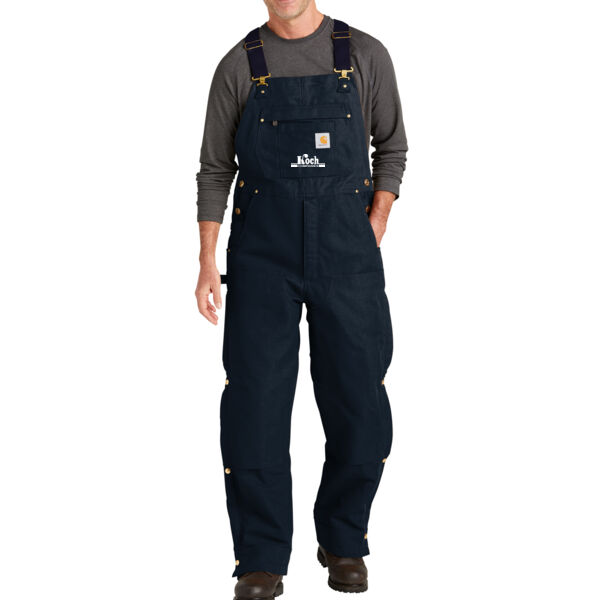 Carhartt® Firm Duck Insulated Bib Overalls - Printed Logo Thumbnail