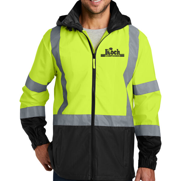 CornerStone® - ANSI 107 Class 3 Safety Windbreaker - Embroidered Logo Thumbnail