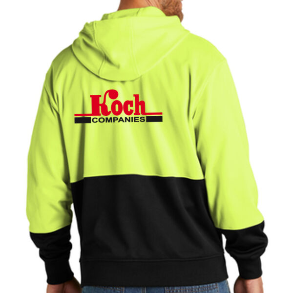 CornerStone® Enhanced Visibility Fleece Pullover Hoodie - Printed Logo Thumbnail