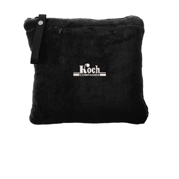 Port Authority ® Packable Travel Blanket - Embroidered Logo Thumbnail
