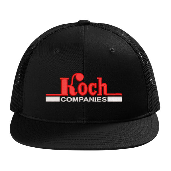 Port Authority® Snapback Flat Bill Trucker Cap - Embroidered Logo Thumbnail