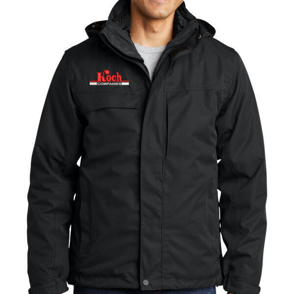 Port Authority® Herringbone 3-in-1 Parka - Embroidered Logo Thumbnail