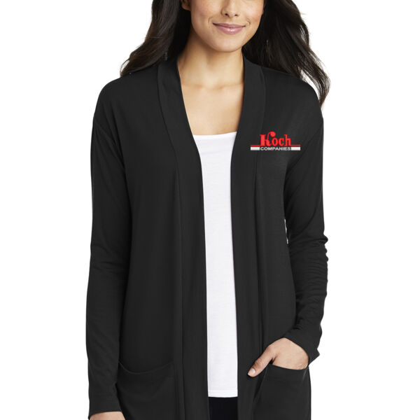 Port Authority ® Ladies Concept Long Pocket Cardigan - Embroidered Logo Thumbnail