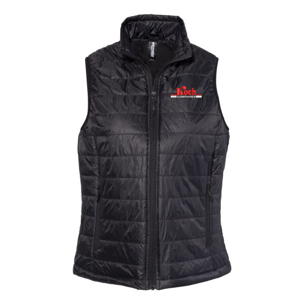 Independent Trading Co. - Women's Puffer Vest - Embroidered Logo Thumbnail