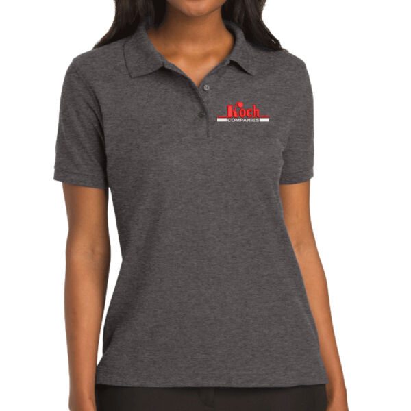 Port Authority® Ladies Silk Touch™ Polo - Embroidered Logo Thumbnail