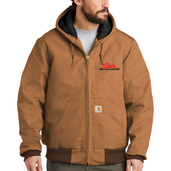 Carhartt ® Tall Quilted-Flannel-Lined Duck Active Jac - Embroidered Logo Thumbnail