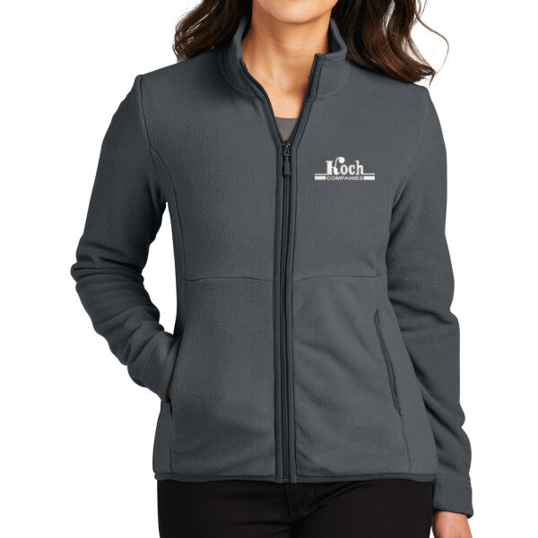 Port Authority® Ladeis Connection Fleece Jacket - Embroidered Logo Thumbnail