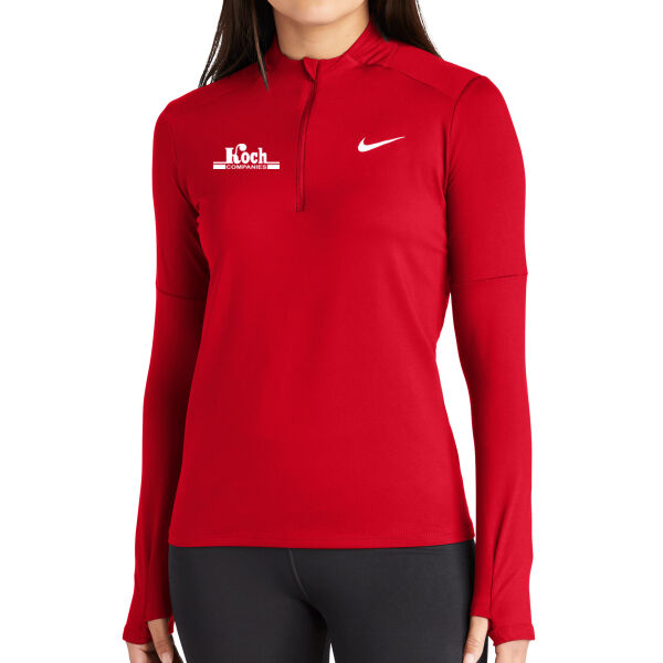 Nike Ladies Dri-FIT Element 1/2-Zip Top - Printed Logo Thumbnail