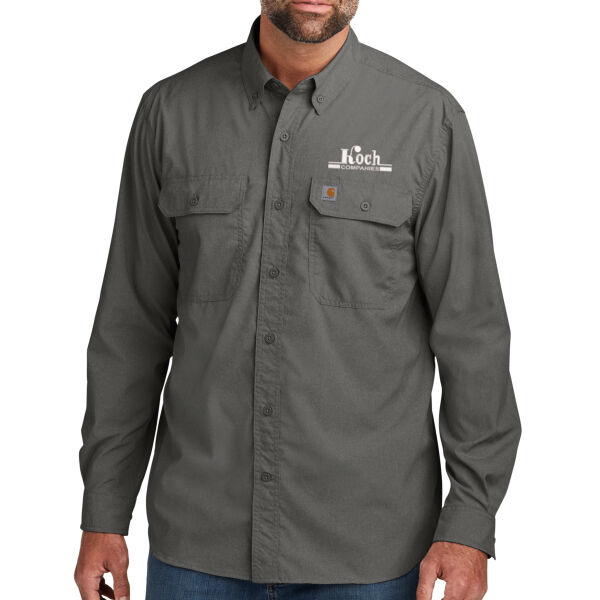 Carhartt Force® Solid Long Sleeve Shirt - Embroidered Logo Thumbnail