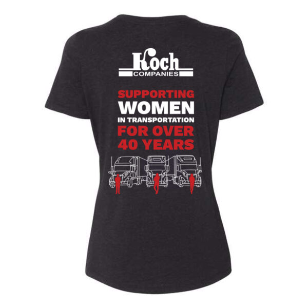Koch Companies - "Women In Transportation" Tees - Women’s Relaxed Fit Heather CVC Tee - Printed Logos Thumbnail
