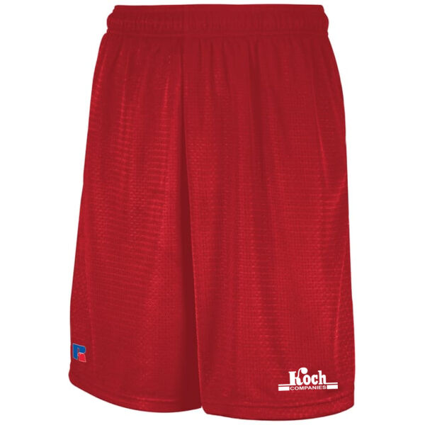 Russell - Mesh Shorts with Pockets - Printed Logo Thumbnail