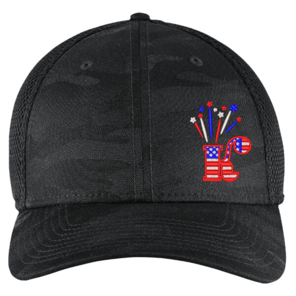 New Era ® Tonal Camo Stretch Tech Mesh Cap - Embroidered Logo Thumbnail