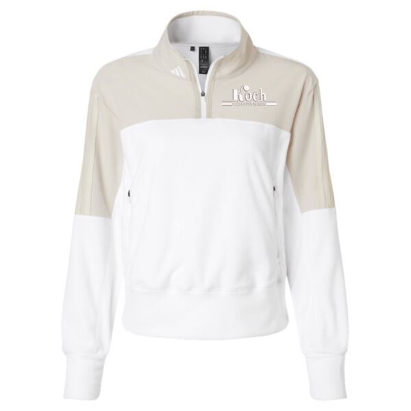 Adidas - Women's Fleece Quarter-Zip Pullover - Embroidered Logo Thumbnail