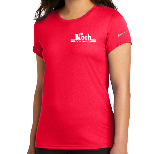 Nike Women's Swoosh Sleeve rLegend Tee - Printed Logo Thumbnail