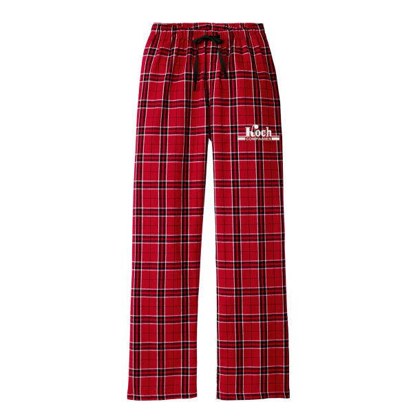 District ® Women's Flannel Plaid Pant - Embroidered Logo Thumbnail