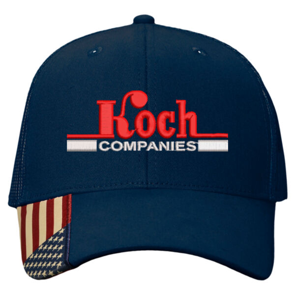 Kati - USA Flag Mesh Back Cap - Embroidered Logo Thumbnail