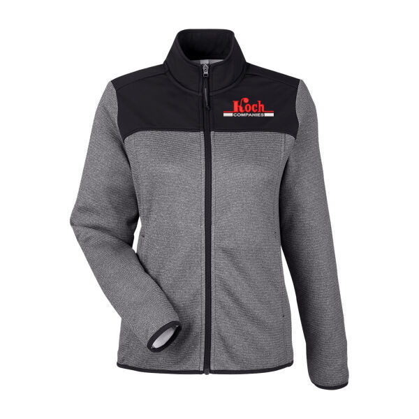CORE365 - Women's Venture Heathered Stripe Hybrid Jacket - Embroidered Logo Thumbnail