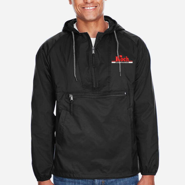 Harriton - Unisex Packable Hooded Nylon Jacket - Embroidered Logo Thumbnail