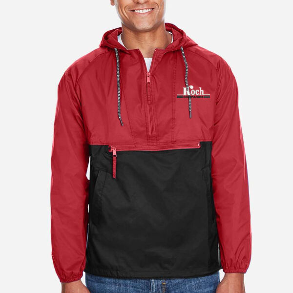 Harriton - Unisex Packable Hooded Nylon Jacket - Embroidered Logo Thumbnail