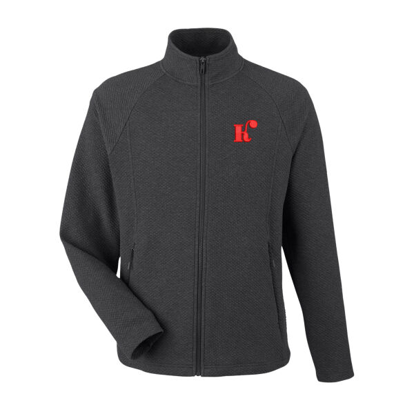 North End - Men's Spirit Textured Full-Zip - Embroidered Logos Thumbnail
