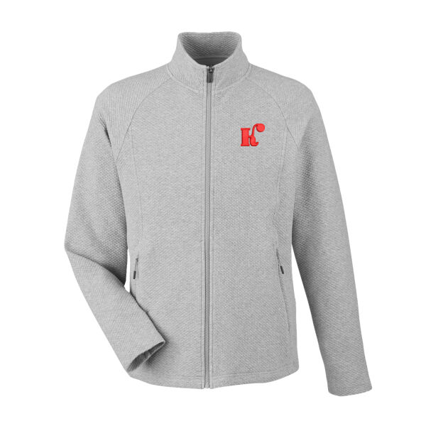 North End - Men's Spirit Textured Full-Zip - Embroidered Logos Thumbnail