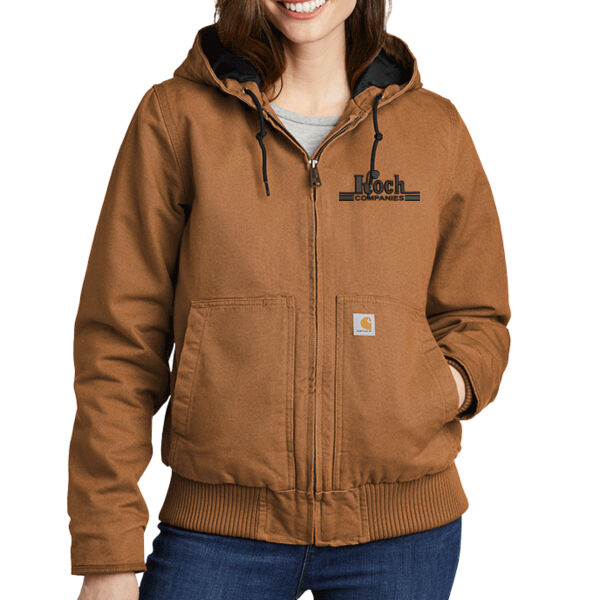 Carhartt® Women’s Washed Duck Active Jac - Embroidered Logo Thumbnail