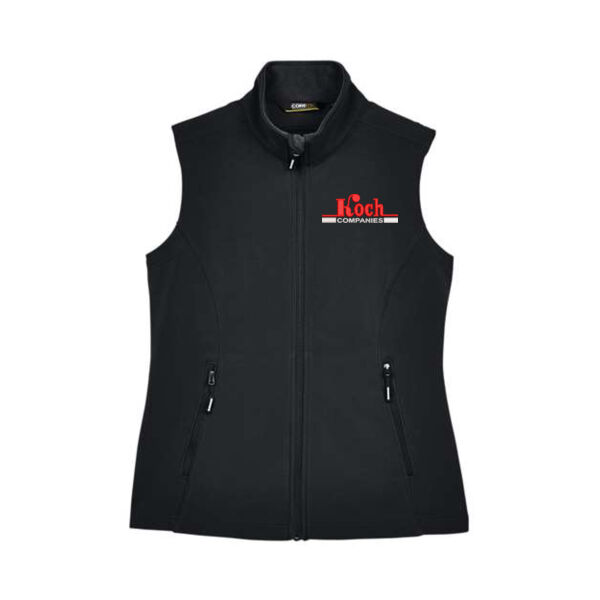 CORE365 - Women's Cruise Two-Layer Fleece Bonded Soft Shell Vest - Embroidered Logo Thumbnail