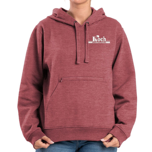 Berne - Women's Heritage Zippered Pocket Hooded Sweatshirt - Embroidered Logo Thumbnail