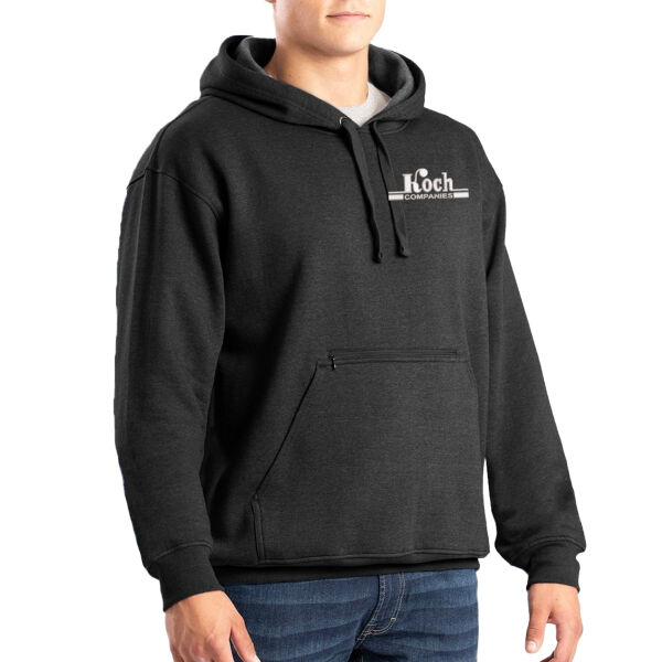 Berne - Heritage Zippered Pocket Hooded Pullover Sweatshirt - Embroidered Logo Thumbnail