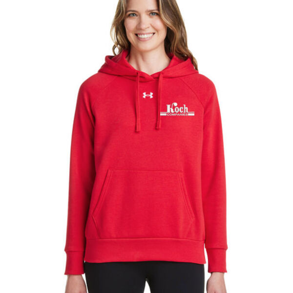 Under Armour - Women's Rival Fleece Hooded Sweatshirt - Embroidered Logo Thumbnail