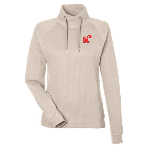North End - Women's Rhythm Waffle Pullover - Embroidered Logos Thumbnail
