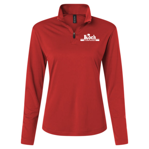 AllPro - Pro-Lock Women's Performance Quarter-Zip Pullover - Printed Logo Thumbnail