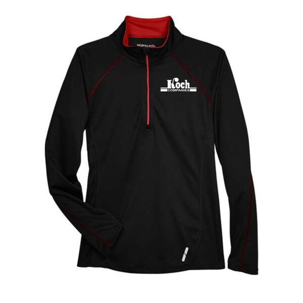 North End - Women's Radar Performance Quarter-Zip Pullover - Printed Logo Thumbnail