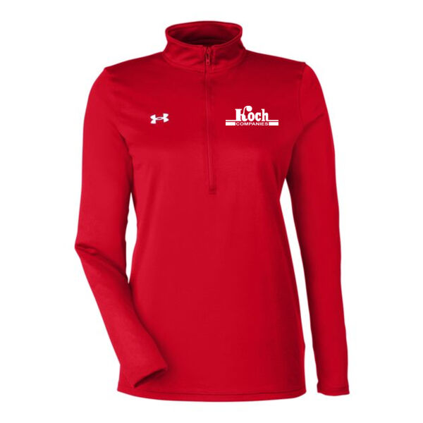 Under Armour - Women's Team Tech™ Quarter-Zip Pullover - Printed Logo Thumbnail