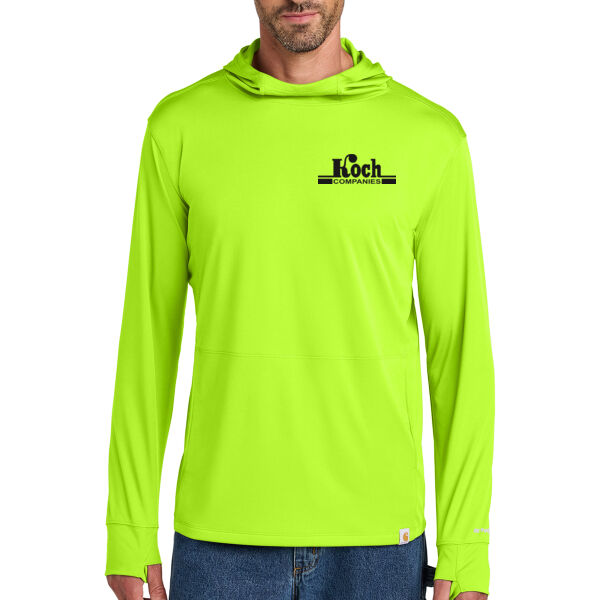 Carhartt Force® Sun Defender™ Long Sleeve Hooded T-Shirt - Printed Logo Thumbnail