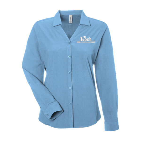 CORE365 - Women's Ultra UVP® Marina Shirt - Embroidered Logo Thumbnail
