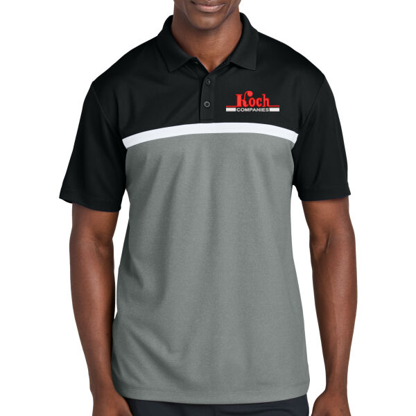Sport-Tek® UV Micropique Colorblock Polo - Embroidered Logo Thumbnail
