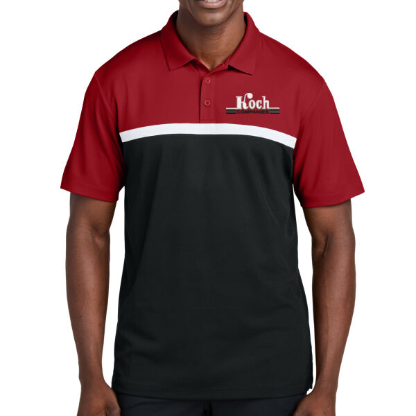 Sport-Tek® UV Micropique Colorblock Polo - Embroidered Logo Thumbnail