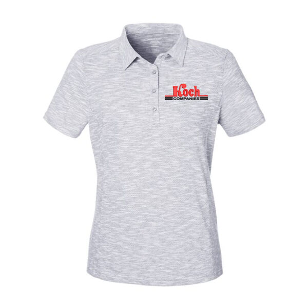 North End - Women's Eclipse Jacquard Polo - Embroidered Logo Thumbnail