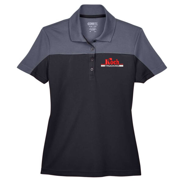 CORE365 - Women's Balance Colorblock Performance Piqué Polo - Embroidered Logo Thumbnail