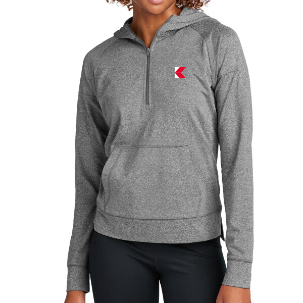 Sport-Tek® Ladies Sport-Wick® Stretch 1/2-Zip Hoodie - Embroidered Logos - Koch Logistics Exclusive Thumbnail