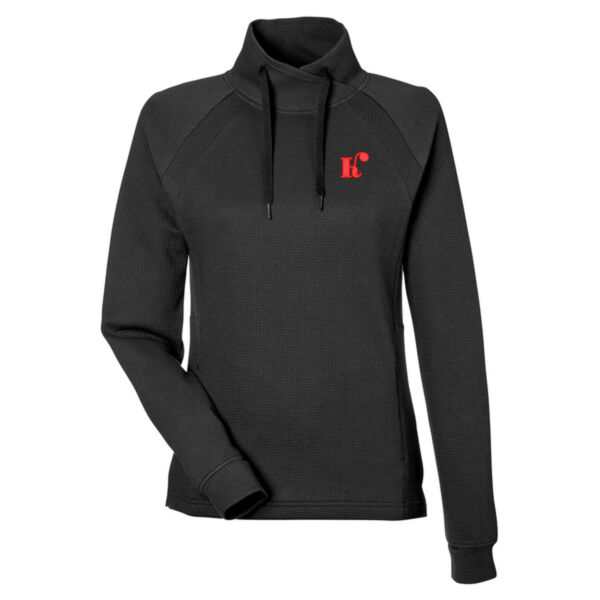 North End - Women's Rhythm Waffle Pullover - Embroidered Logos - Koch Companies Exclusive Thumbnail