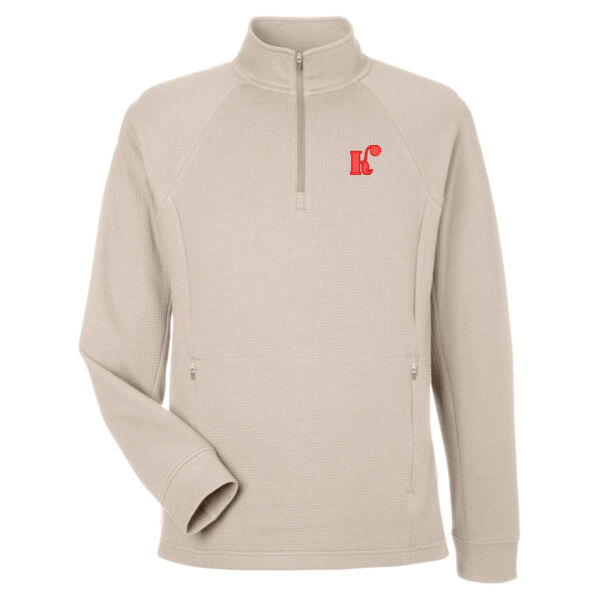 North End - Men's Rhythm Waffle Quarter-Zip Pullover - Embroidered Logos - Koch Companies Exclusive Thumbnail