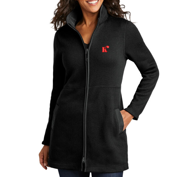 Port Authority® Ladies Arc Sweater Fleece Long Jacket - Embroidered Logos - Koch Companies Exclusive Thumbnail