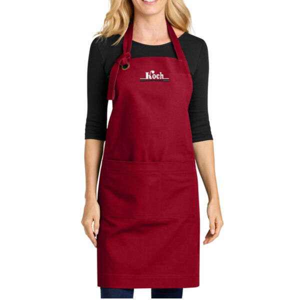 Port Authority® Signature Heavy Twill Bib Apron - Embroidered Logo Thumbnail