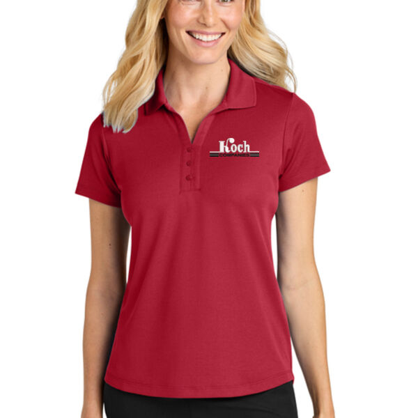 Port Authority® Women's Plaited Pique Polo - Embroidered Logo Thumbnail